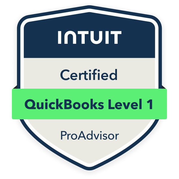 QuickBooks Online Certified ProAdvisor badge